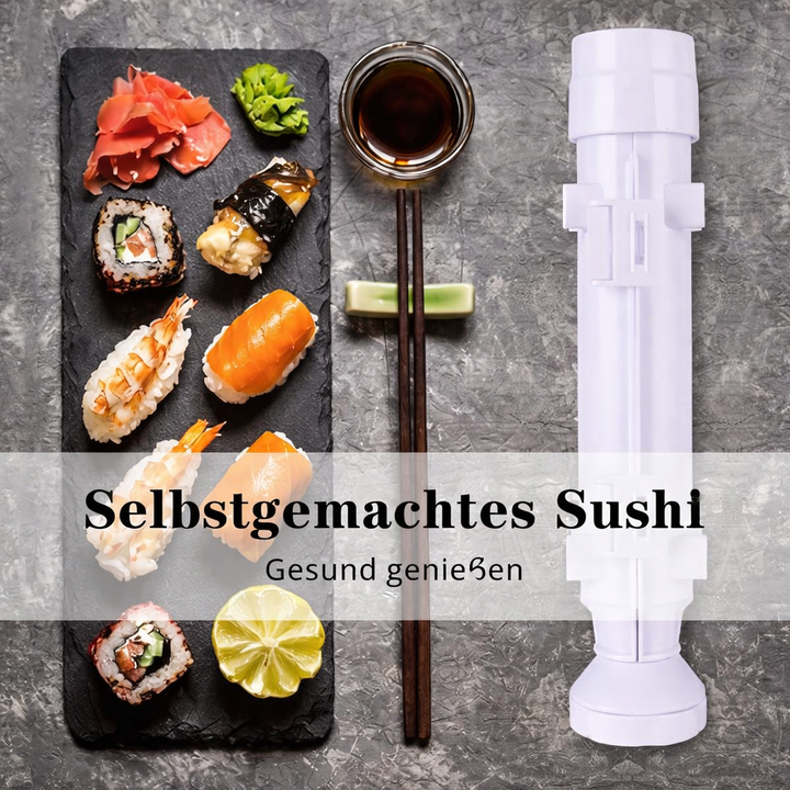 Einfacher Sushi Maker für Anfänger, perfekt für hausgemachte japanische Sushi Rollen.