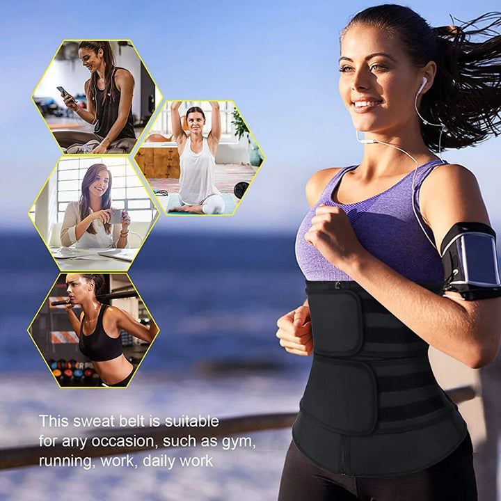 SweatPro Körperformer und Bauchweggürtel für unisex Taillenformung, perfekte Ergänzung zu jeder Sportbekleidung.