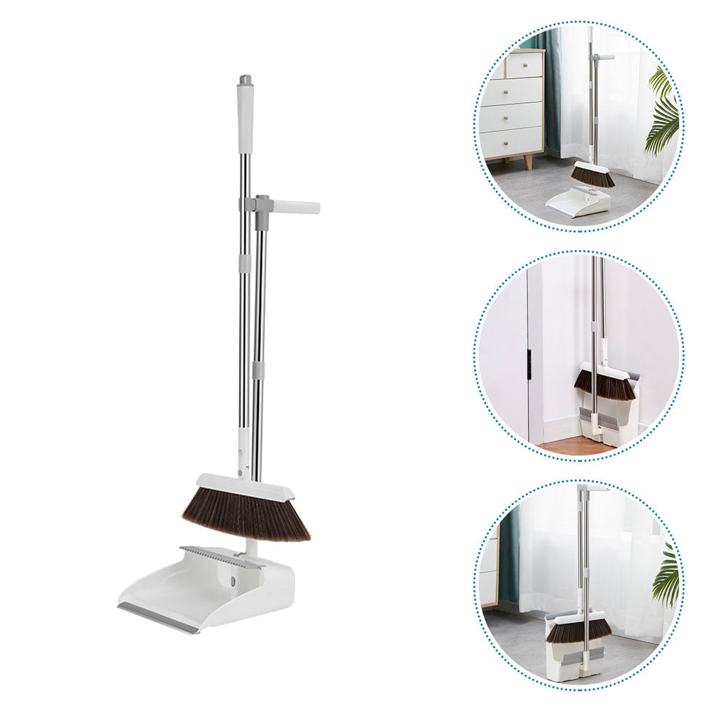 Vielseitige SweepEase Kehrgarnitur für Innen & Außen. Effiziente Reinigung im Haushalt & Garten mit diesem Besen Set.