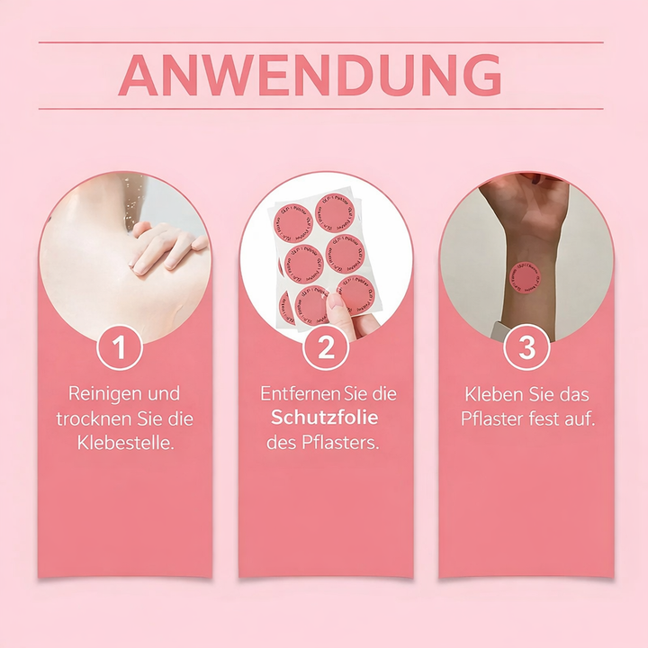 Stressfreies Wellness-Pflaster für tägliche Unterstützung, innere Balance & persönliches Wohlbefinden.