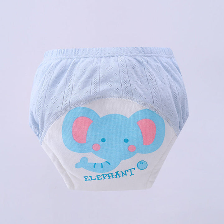 Töpfchenhose mit lustigem Tierdesign. Macht das Sauberwerden für Kleinkinder zum Spaß. Motiviert beim Töpfchentraining.