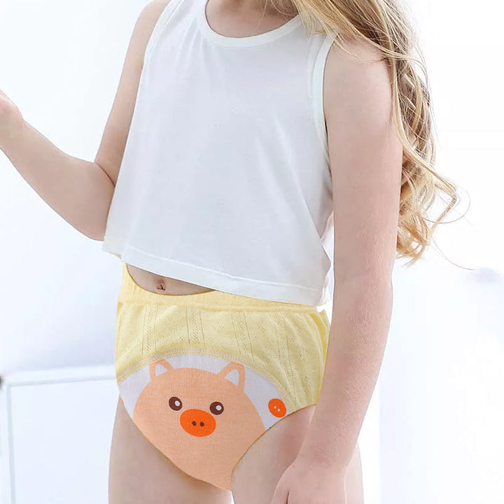 Töpfchenhose für Mädchen, ideal für das Töpfchentraining. Süßes Design & bequeme Unterwäsche für kleine Prinzessinnen.