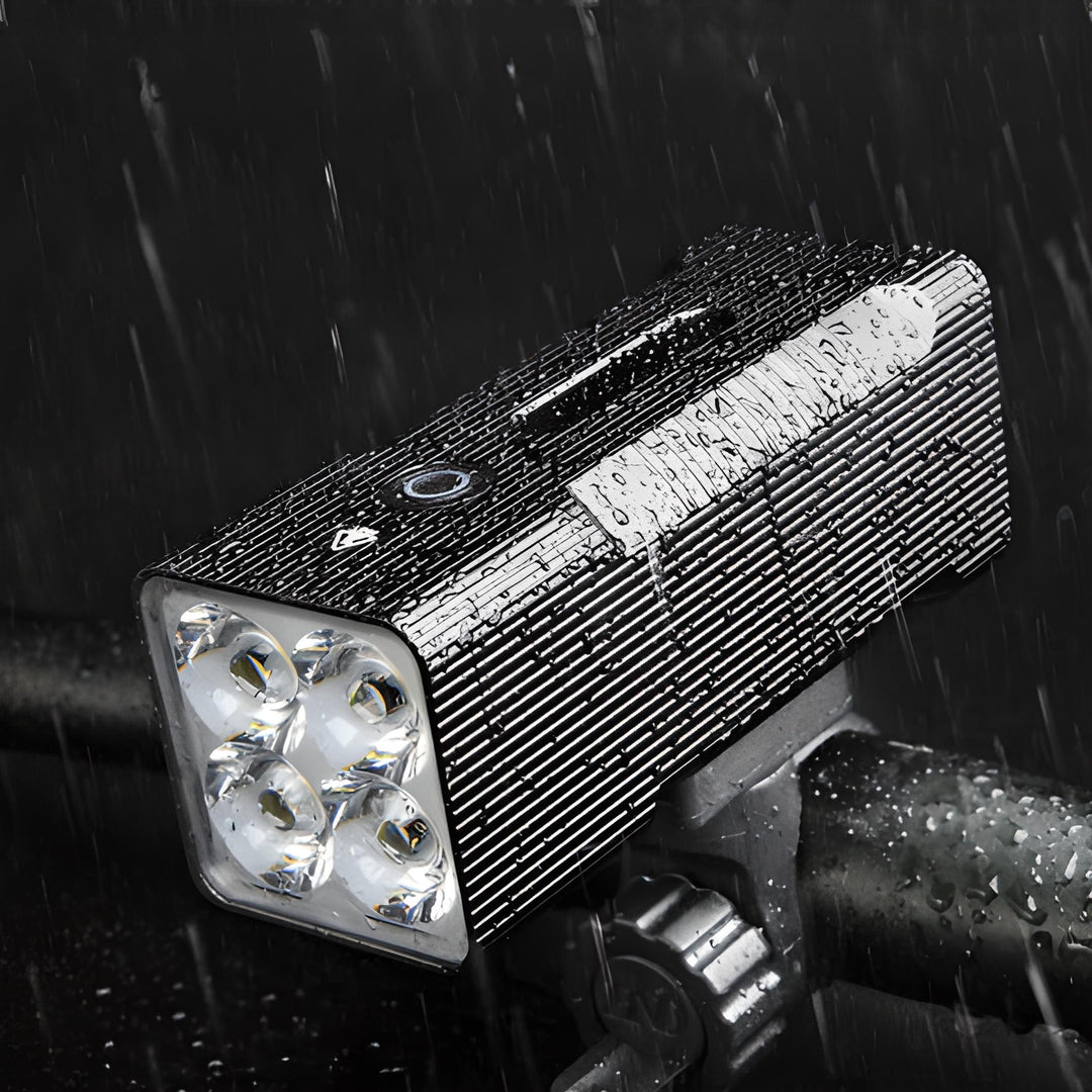 Taktische LED Fahrradlampe, wiederaufladbar, für helle und sichere Nachtfahrten und Outdoor-Abenteuer.