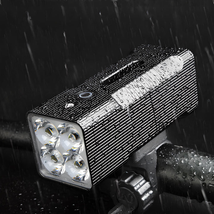 Taktische LED Fahrradlampe, wiederaufladbar, für helle und sichere Nachtfahrten und Outdoor-Abenteuer.