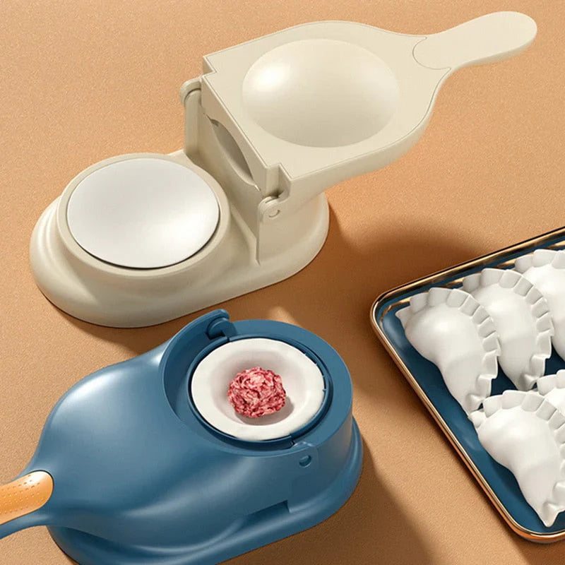 Schnelle Küche: Teigtaschenpresse Duo zum einfachen Formen von Dumplings, Empanadas & Ravioli.