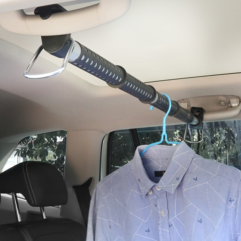 Robuster, ausziehbarer Kleiderhalter für knitterfreie Anzüge & Kleider im Fahrzeug. Perfektes Autozubehör.