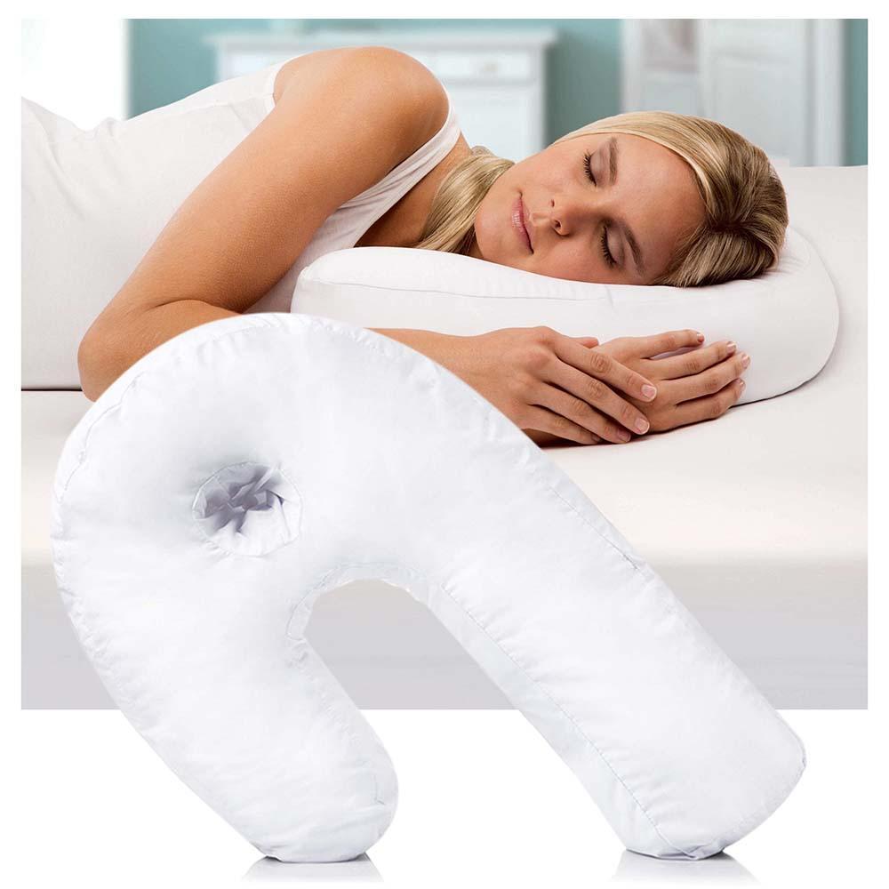 Therapeutisches Seitenschläferkissen unisex für Schmerzfreiheit, verbessert Schlafqualität und Haltung.