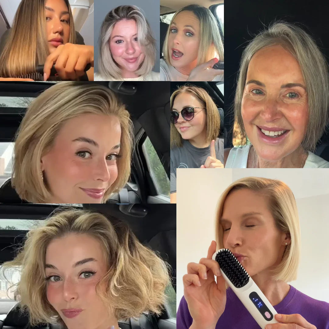 Föhnbürste für Pony-Styling. Zaubert glänzendes, voluminöses Haar und perfekt gestylten Pony.
