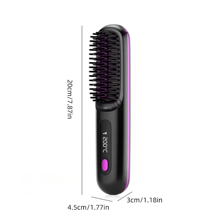 Thermische Föhnbürste für Kurzhaarfrisuren. Volumen, Glanz und sanftes Pony-Styling mit Keramikborsten.