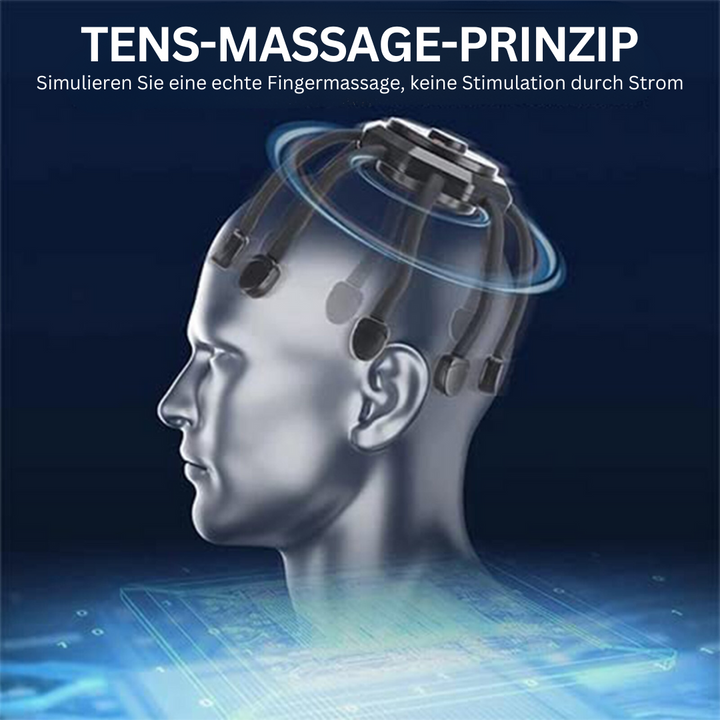 Multifunktionales Kopfhaut-Massagegerät für Haarwachstum, Entspannung & tägliche Wellness.