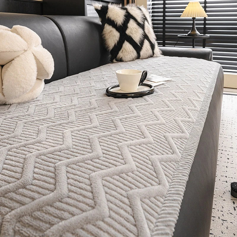 Hautfreundlicher Velours Couchbezug, ideal für Haustiere, pflegeleicht & strapazierfähig.