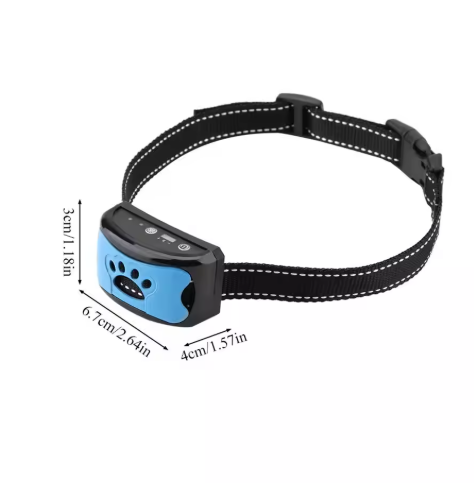 Modernes Anti-Bell Halsband für Welpen und Hunde, unterstützt tierfreundliches Training zur Bellkontrolle.