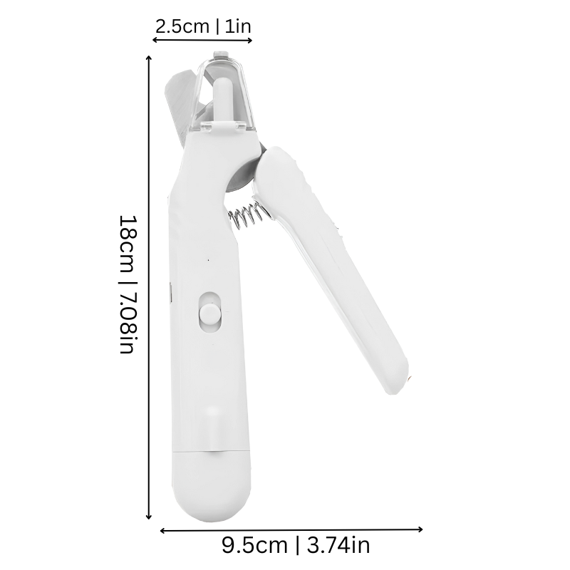 USB-aufladbares Pfotenzubehör: LED-Tierkrallenschleifer & -schneider für präzise, sanfte Krallenpflege.
