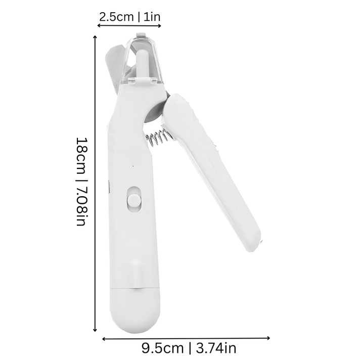 USB-aufladbares Pfotenzubehör: LED-Tierkrallenschleifer & -schneider für präzise, sanfte Krallenpflege.
