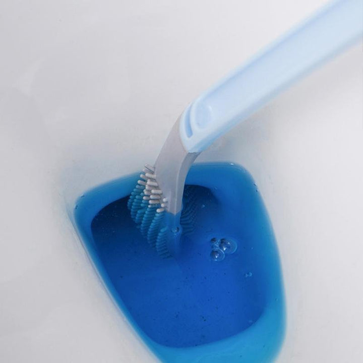 Hygienische Toilettenbürste für gründliche WC-Reinigung; sorgt für Sauberkeit im Badezimmer ohne Kratzer.