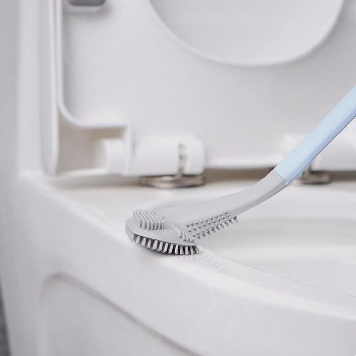 TPR-Borsten der Toilettenbürste; hygienisches, leicht zu reinigendes Material für WC-Sauberkeit im Badezimmer.