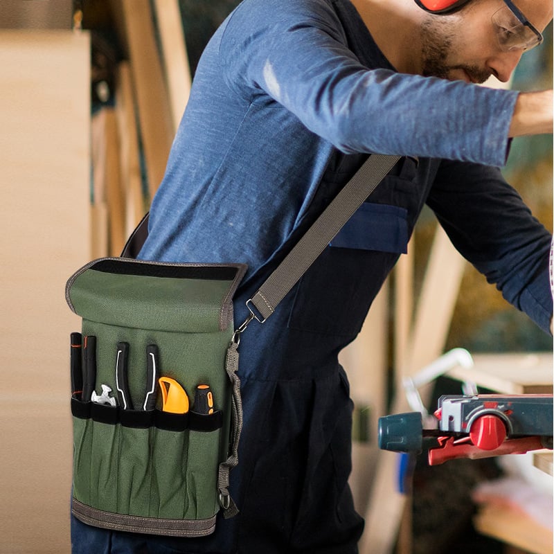 Robuste Werkzeugtasche aus Oxford-Gewebe, ideal für portable Werkzeugaufbewahrung & Montage.