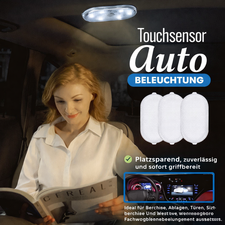 Touchsensor Auto Innenbeleuchtung, wiederaufladbar, LED, für helle Sicht im Fahrzeug. Kfz Zubehör.