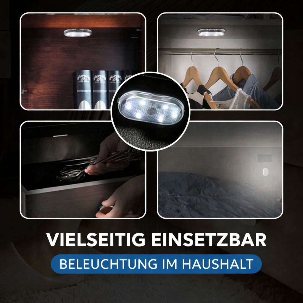 Helle LED Innenbeleuchtung mit Touchsensor für optimales Licht im Auto. Wiederaufladbar, universelles Kfz Licht.