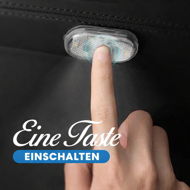 Mini Touchsensor LED Leuchte für das Auto. Universelle Kfz Innenbeleuchtung, hell und wiederaufladbar.