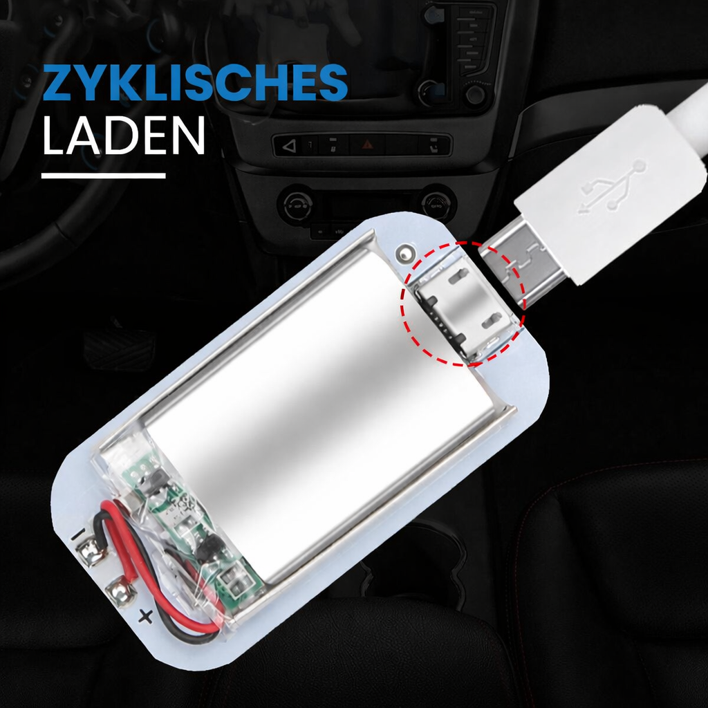 Vielseitige Touchsensor Mini LED Leuchte. Ideal als Auto Innenbeleuchtung oder Schubladenlicht.