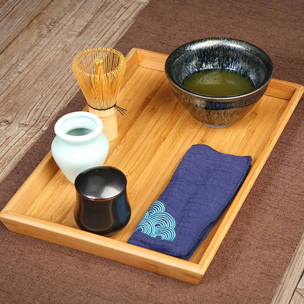 Japanisches Matcha-Set aus Bambus, handgefertigt für die traditionelle Zubereitung von Matcha-Tee. Inkl. Schale.