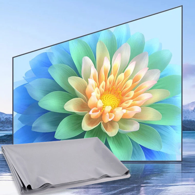 Tragbare 4K Faltleinwand für Beamer und Projektoren, ideal für mobiles Heimkino & Präsentationen in HD-Qualität.