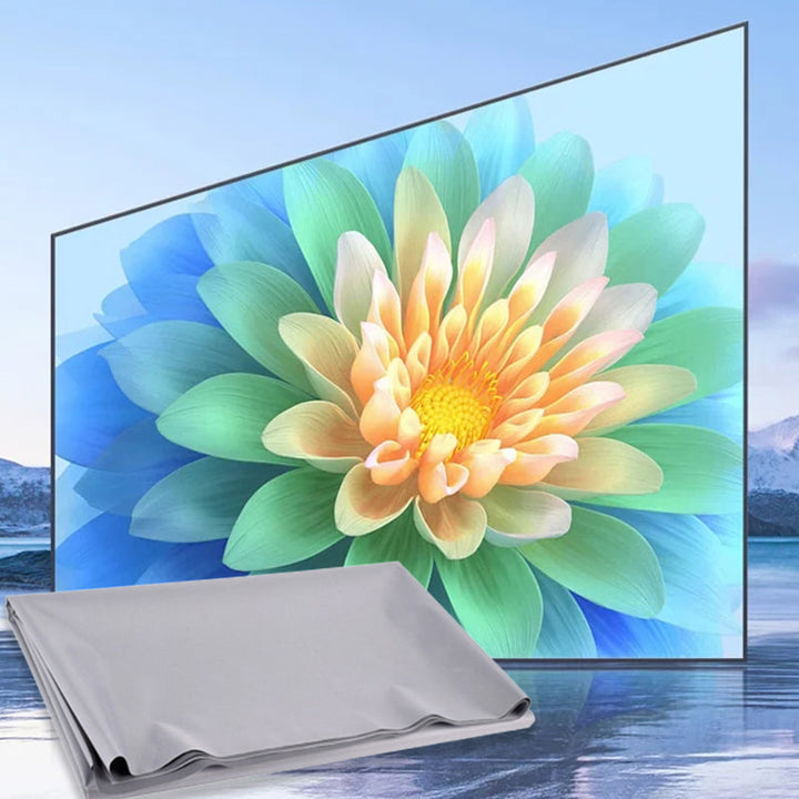 Tragbare 4K Faltleinwand für Beamer und Projektoren, ideal für mobiles Heimkino & Präsentationen in HD-Qualität.