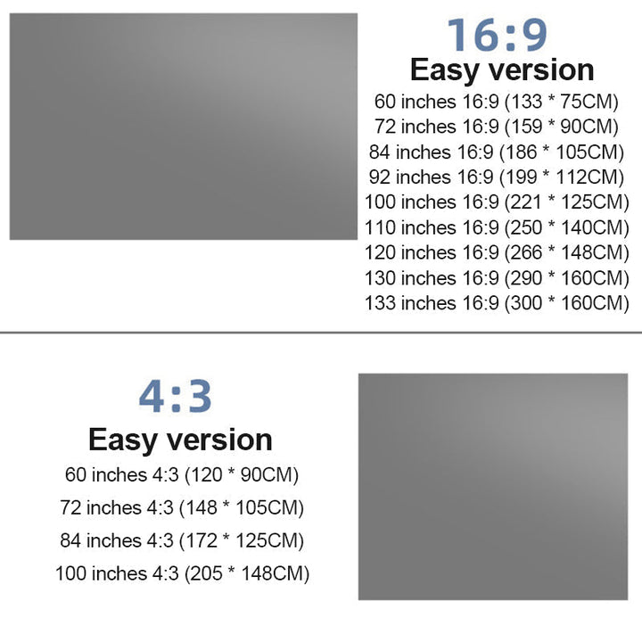 Vielseitige 4K Projektionswand für Präsentationen und mobile Grossbild-Anwendungen. Einfach tragbar & faltbar.