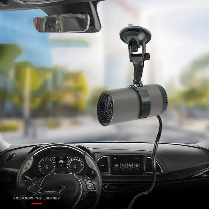 Tragbare Autoheizung & Enteiser FrostClear für schnelle Wärme und frostfreie Scheiben im Winter. Autopflege Gadget.