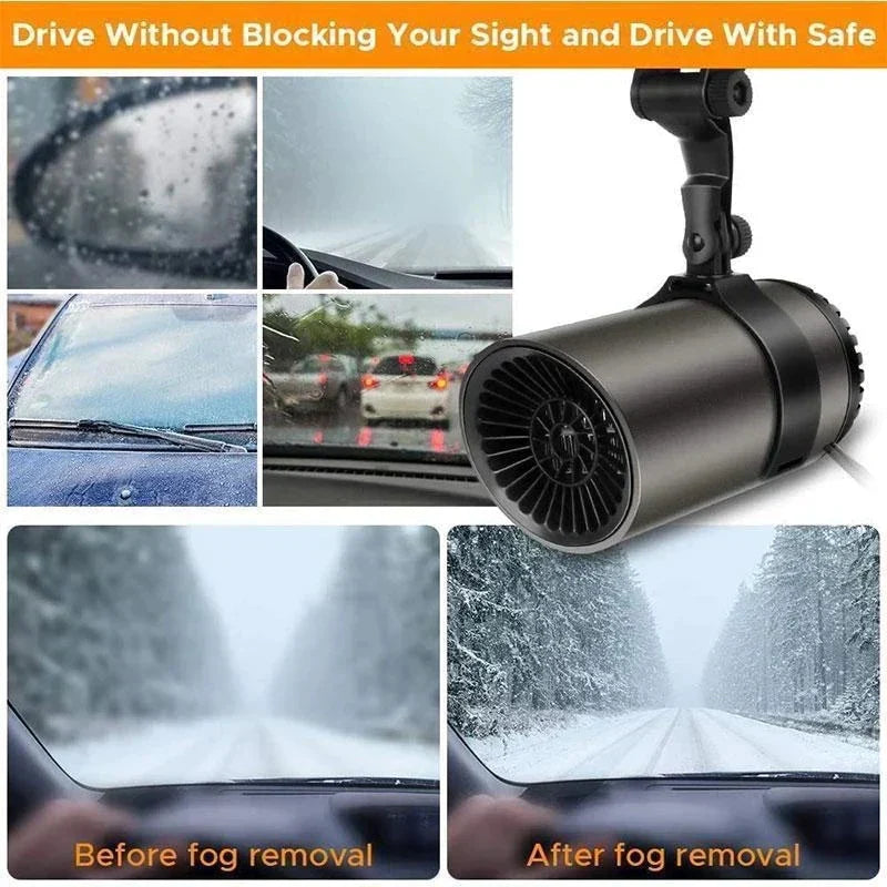 Multifunktionales 2-in-1 Auto Gadget: FrostClear heizt den Innenraum und enteist Scheiben schnell und effizient.
