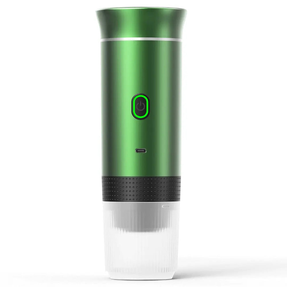 Mobile USB-Espressomaschine für Outdoor, Büro und Reisen. Genieße heißen Kaffee oder Espresso, einfach tragbar.