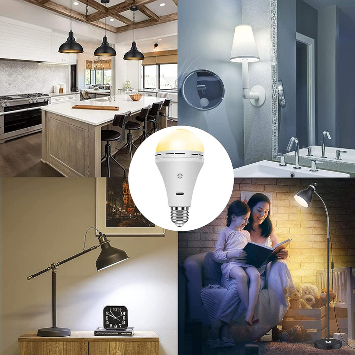 Kabellose LED Nachtlicht Lampe von Luxaro, USB aufladbar & tragbar. Perfekt als dimmbare Campinglampe.