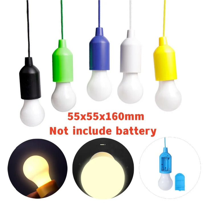 Tragbare LED-Hängeleuchte aus Plastik, batteriebetrieben für innen & außen, stimmungsvolles Licht.