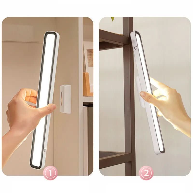 Flexible dimmbare LED-Lichtleiste als kabelloses Notlicht oder vielseitige Akku-Beleuchtung.