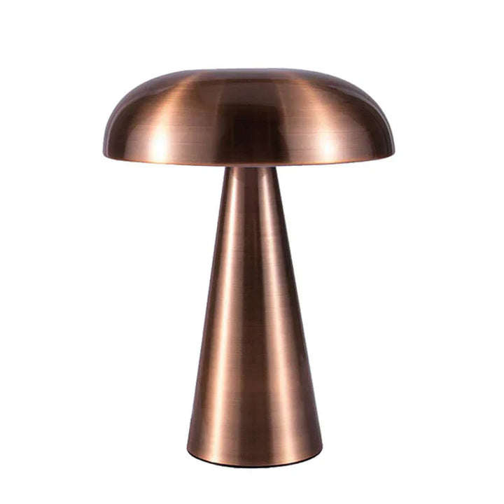 Moderne Akku LED Tischlampe, dimmbar, tragbar, bronze, ideal als Dekolampe für gemütliche Abende im Wohnzimmer.