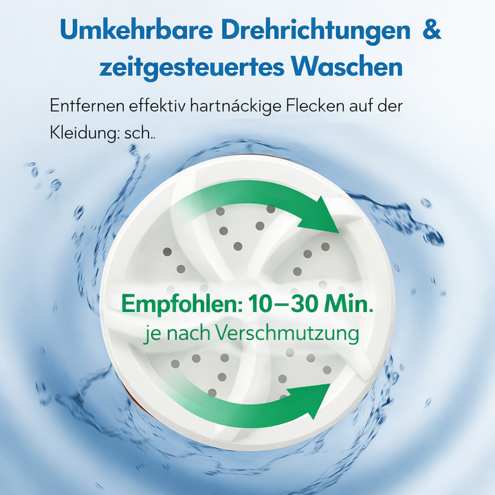 Modernes Haushalts-Gadget: Diese kompakte Miniwaschmaschine ist perfekt für Bad, Küche & Reise.