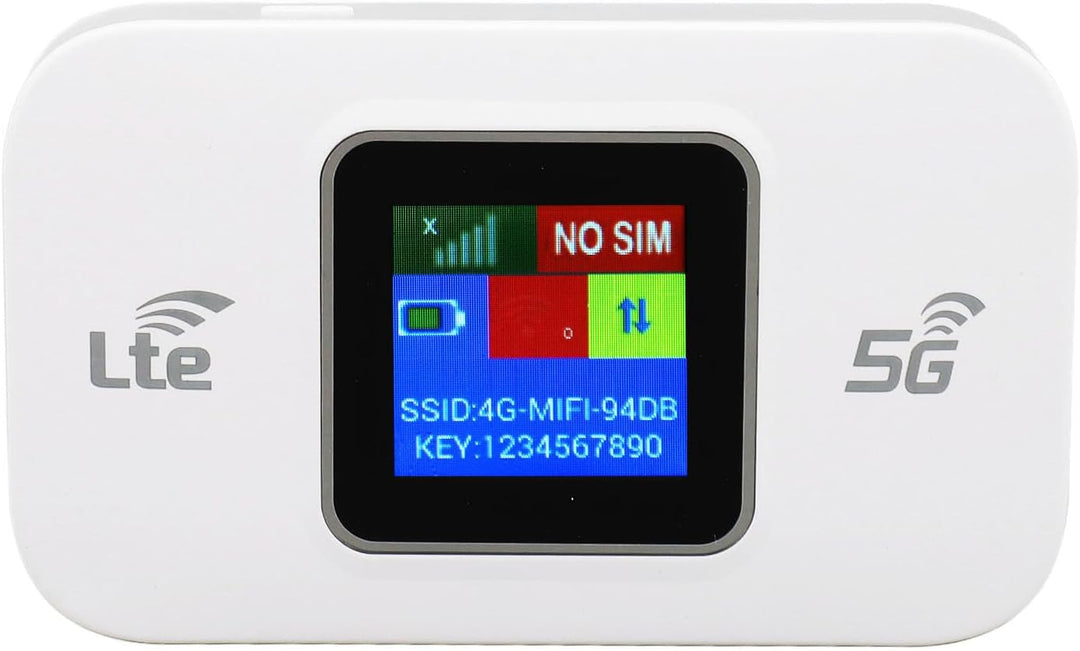 Tragbarer 4G LTE WLAN Hotspot (300 Mbit/s) mit 3000mAh Akku für schnelles mobiles Internet.
