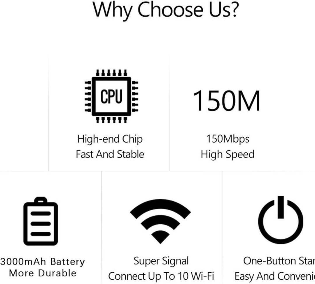 Netzwerkgerät: 4G LTE Hotspot mit 300 Mbit/s, perfekt für mobiles Internet & sicheres WLAN.