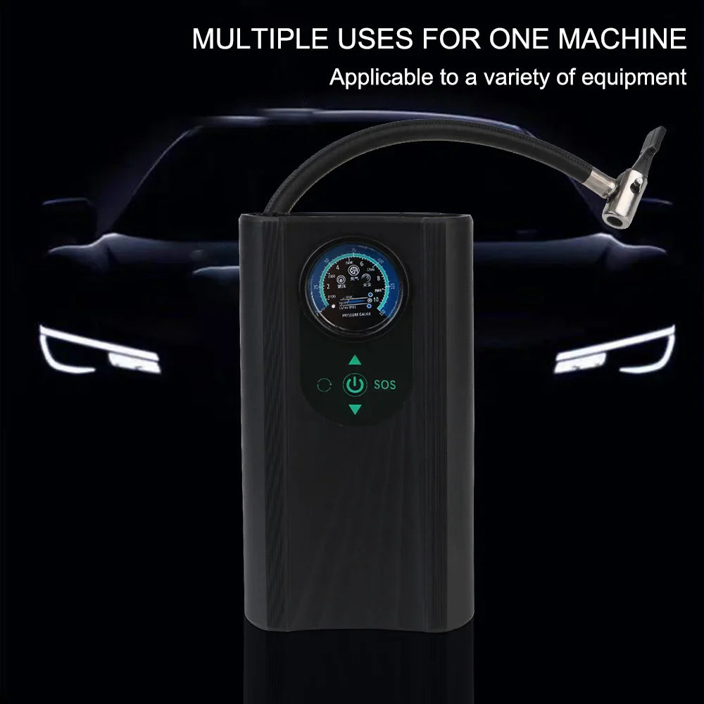 AutoAirX Pro 12V Luftpumpe und Zubehör für Auto, Fahrrad und Ball. Universelle Reifenpumpe für unterwegs.