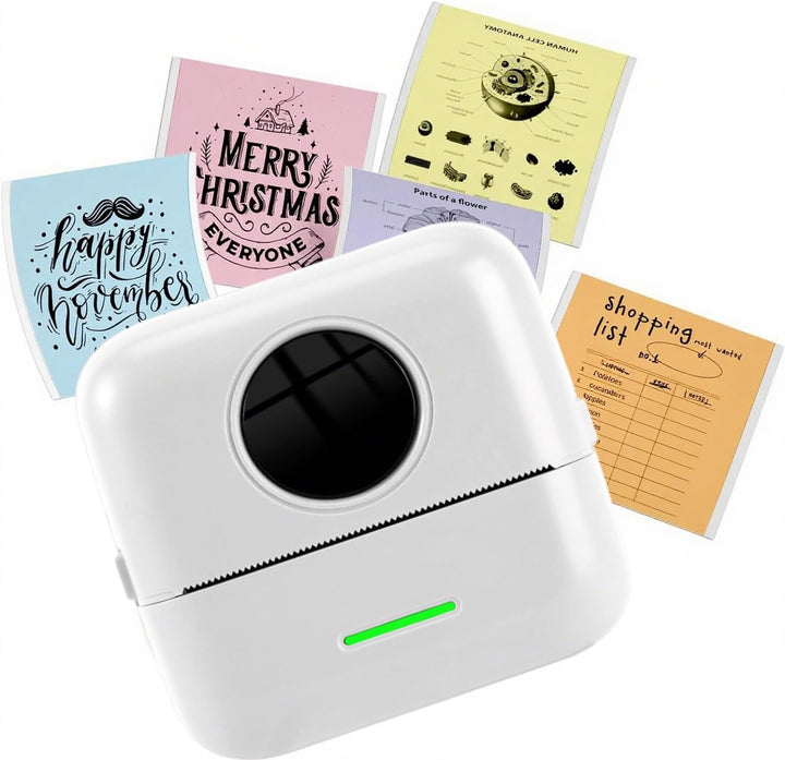 Tragbarer Bluetooth Etikettendrucker für Zuhause & Büro; tintenfreies Thermodrucken, ideal für schnelle Organisation.