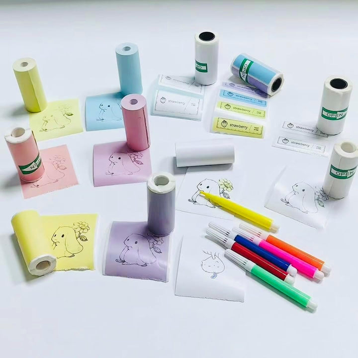 Eleganter, kompakter Bluetooth-Etikettendrucker; druckt hochwertige, langlebige Thermodruck-Etiketten schnell.