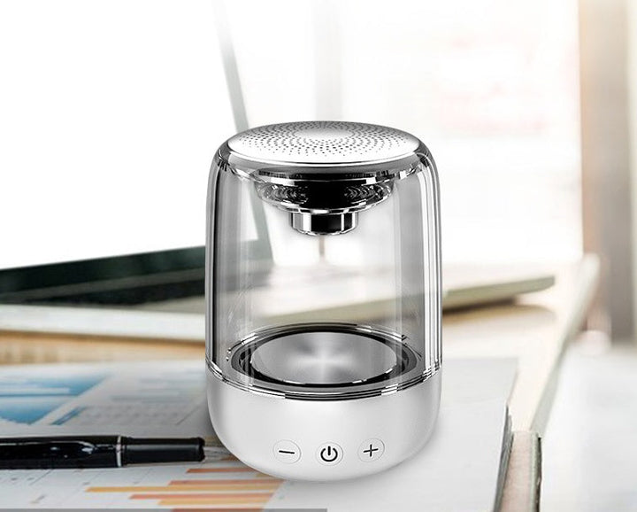 Moderner aroba Bluetooth Lautsprecher, tragbar, mit LED-Effekten und kraftvollem Bass für stylischen Musikgenuss.