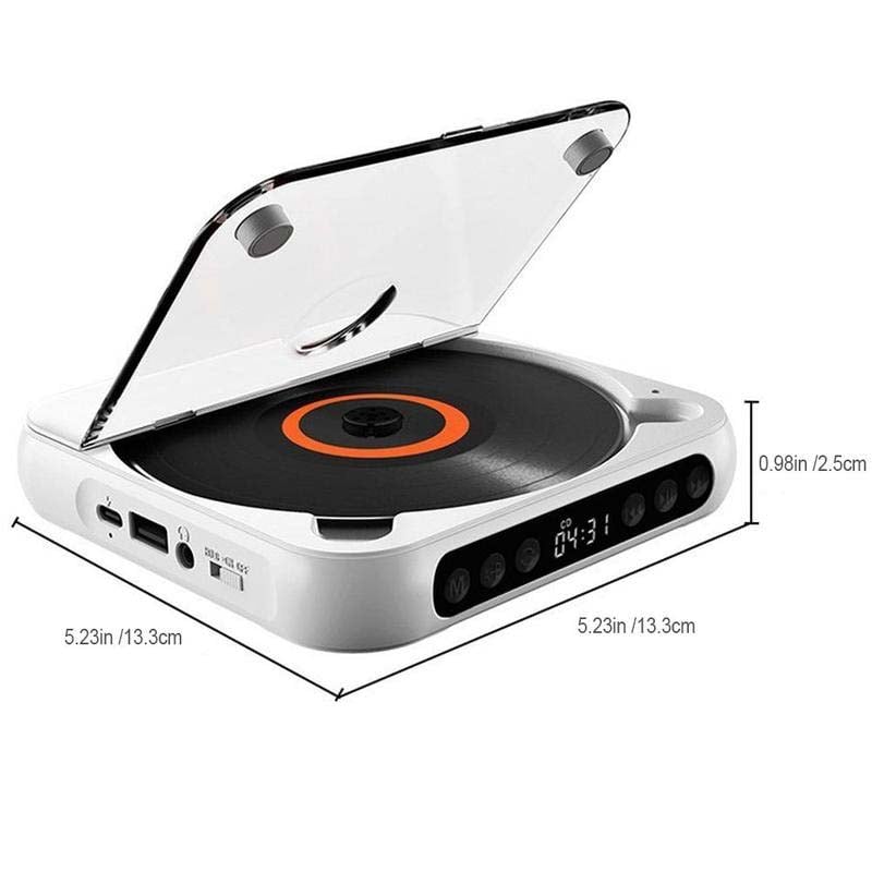 Der kompakte Bluetooth CD-Player lädt per USB-C; bereit für lange Fahrten & entspannte Musik.