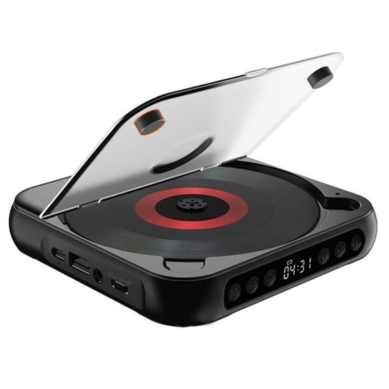 Hochwertiger tragbarer CD-Player mit Bluetooth & langlebigem Akku für stundenlangen Musikgenuss.