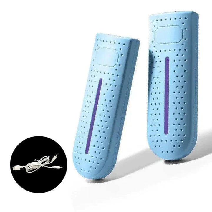 Tragbarer elektrischer Schuhtrockner mit UV-Sterilisation für Hygiene und Frische aller Schuhe.