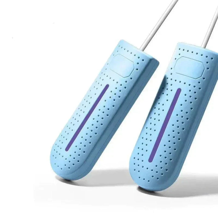 Leistungsstarker UV-C Schuhtrockner, mobil, für frische, trockene Schuhe nach jedem Sport.