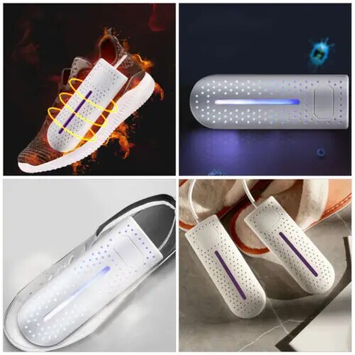 Effektiver Schuh-Sterilisator mit UV-Funktion, trocknet und desinfiziert alle Schuharten mobil.