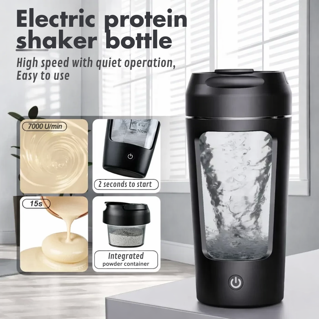 Tragbarer elektrischer Selbstmisch-Mixer für Smoothies und Proteinshakes, ideal für unterwegs. Wiederaufladbar.