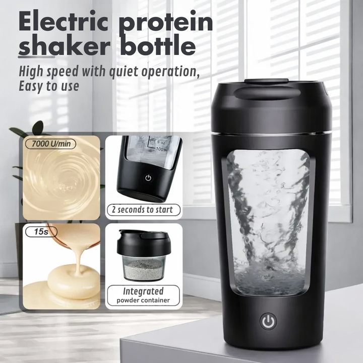 Tragbarer elektrischer Selbstmisch-Mixer für Smoothies und Proteinshakes, ideal für unterwegs. Wiederaufladbar.